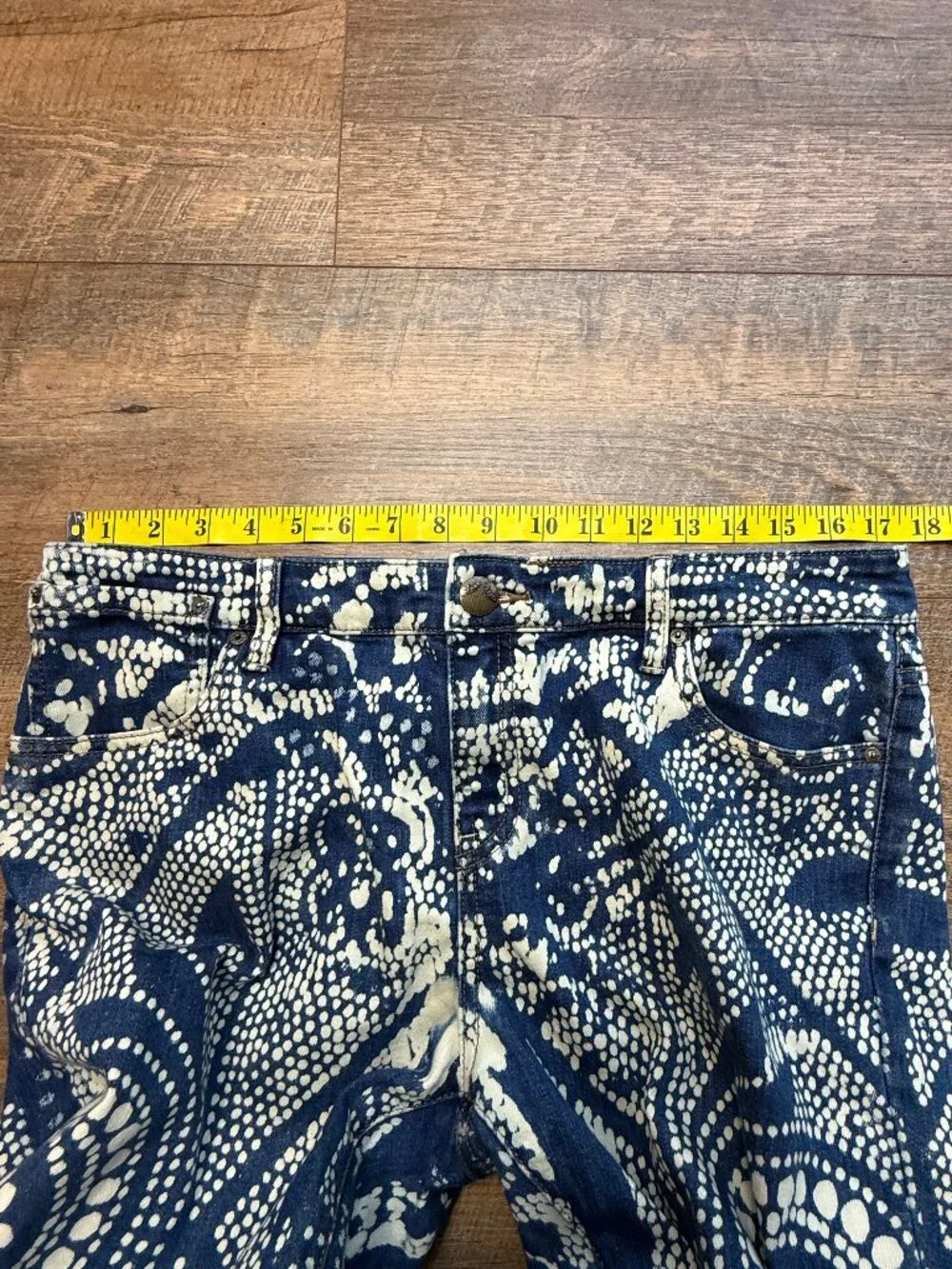 Women's Free People Bleached jeans Sz 31 Boho Fesitval Jeans - Picture 10 of 15